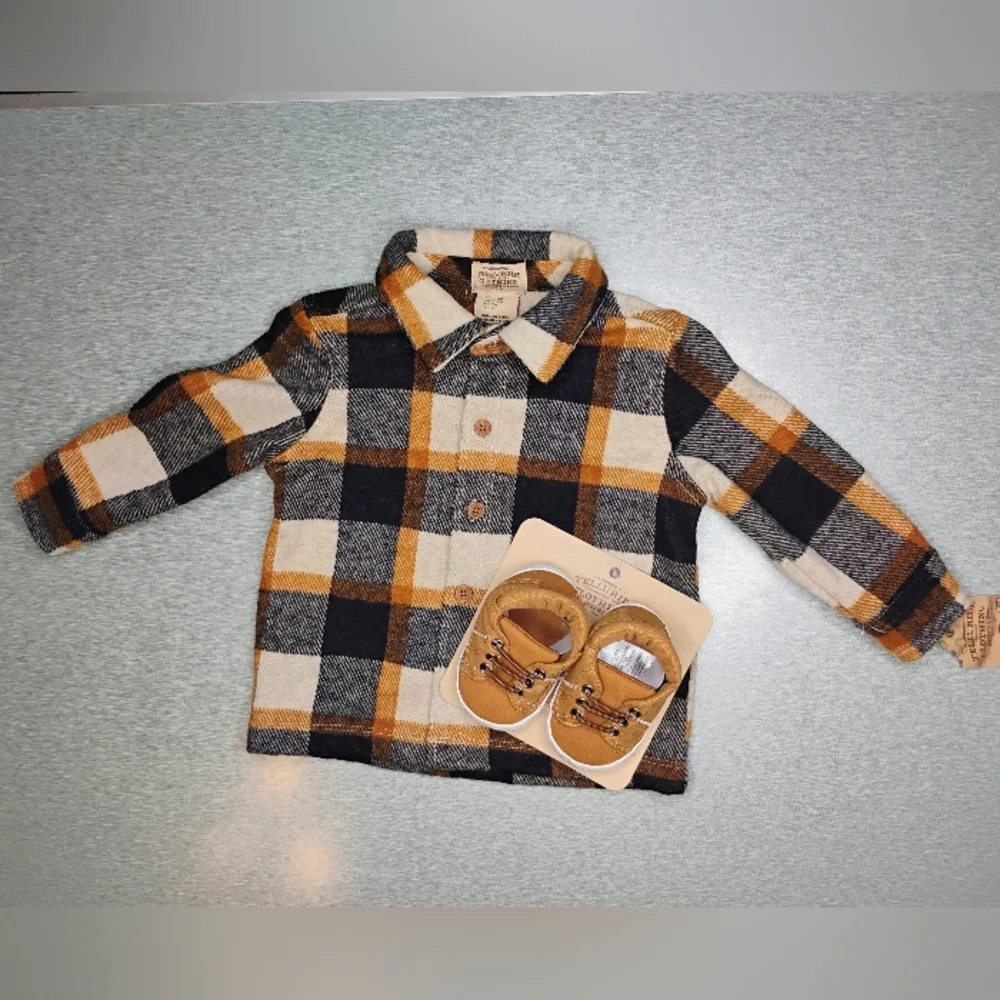 Telluride baby brown flannel with Shoes